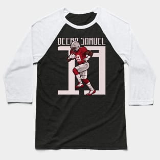 Deebo Samuel San Francisco Long Baseball T-Shirt